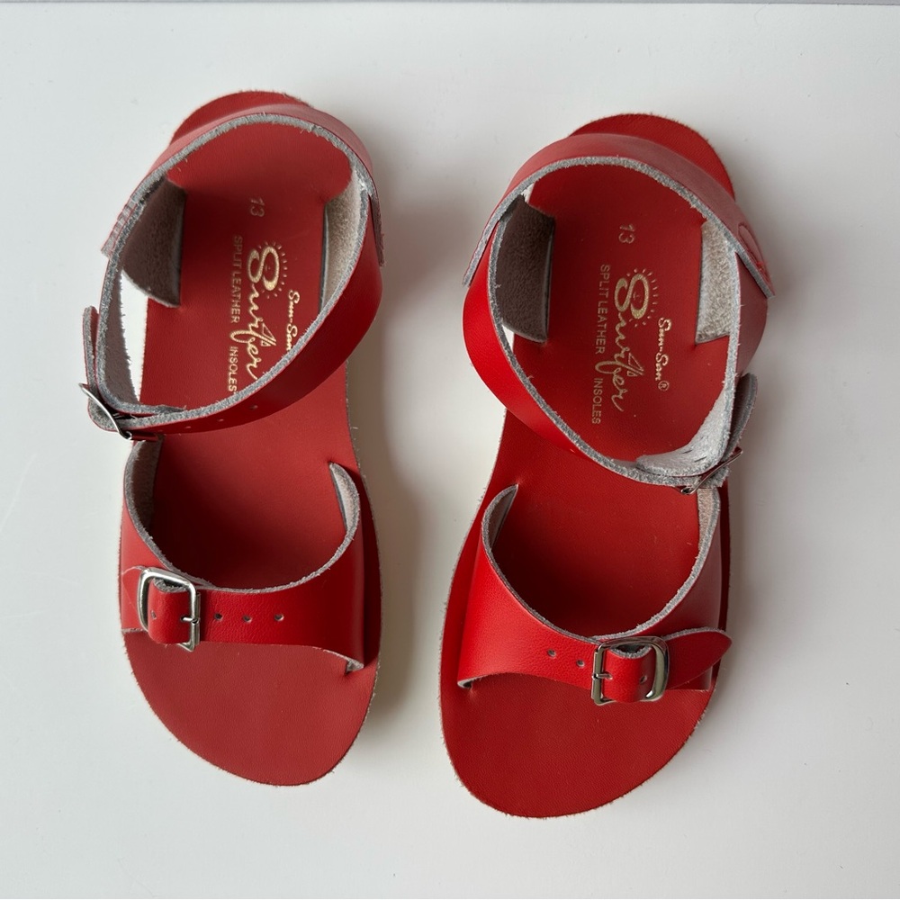 Salt Water Sandals Red 13 surfers